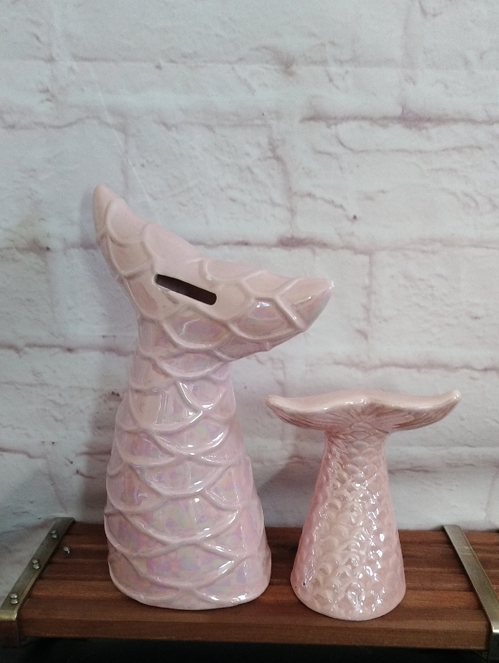 Mermaid Tail Piggy Bank Decor